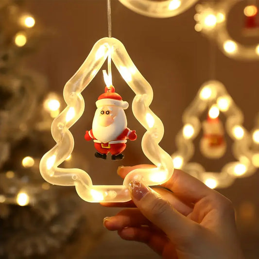 Cortina Navideña🎅SantaGlow 3M